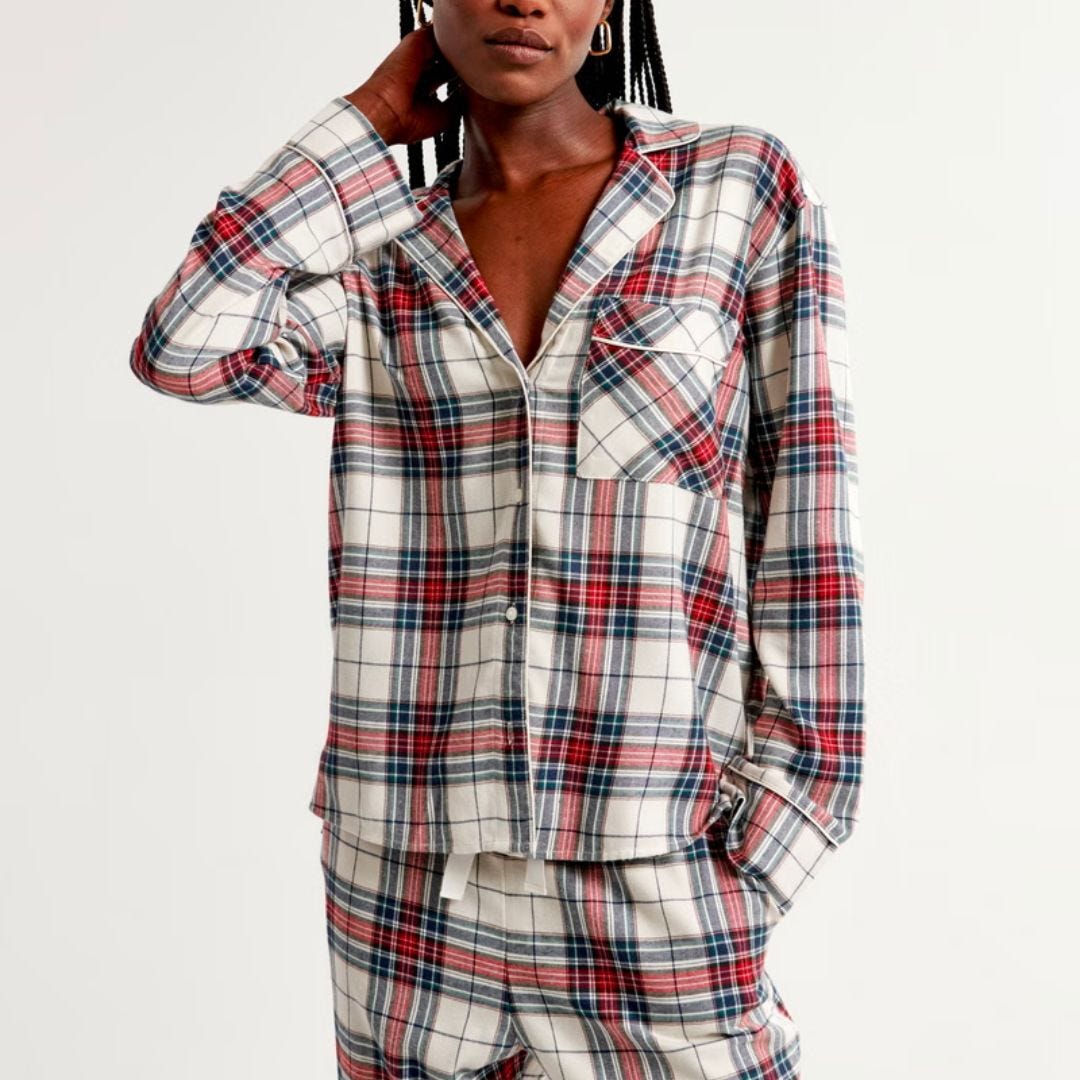 abercrombie women's plaid pajamas