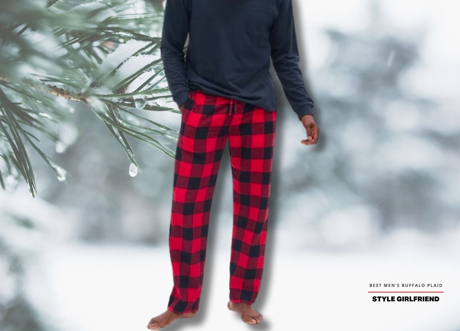 GAP Pyjama bottoms - red/black/red 