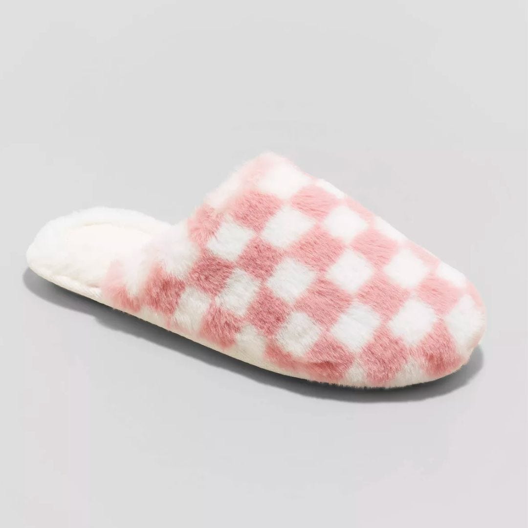 target checkered slippers