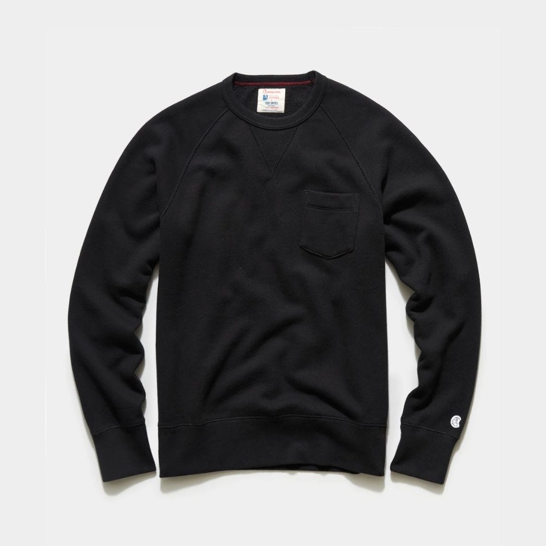 todd snyder black sweatshirt, best gifts under $100