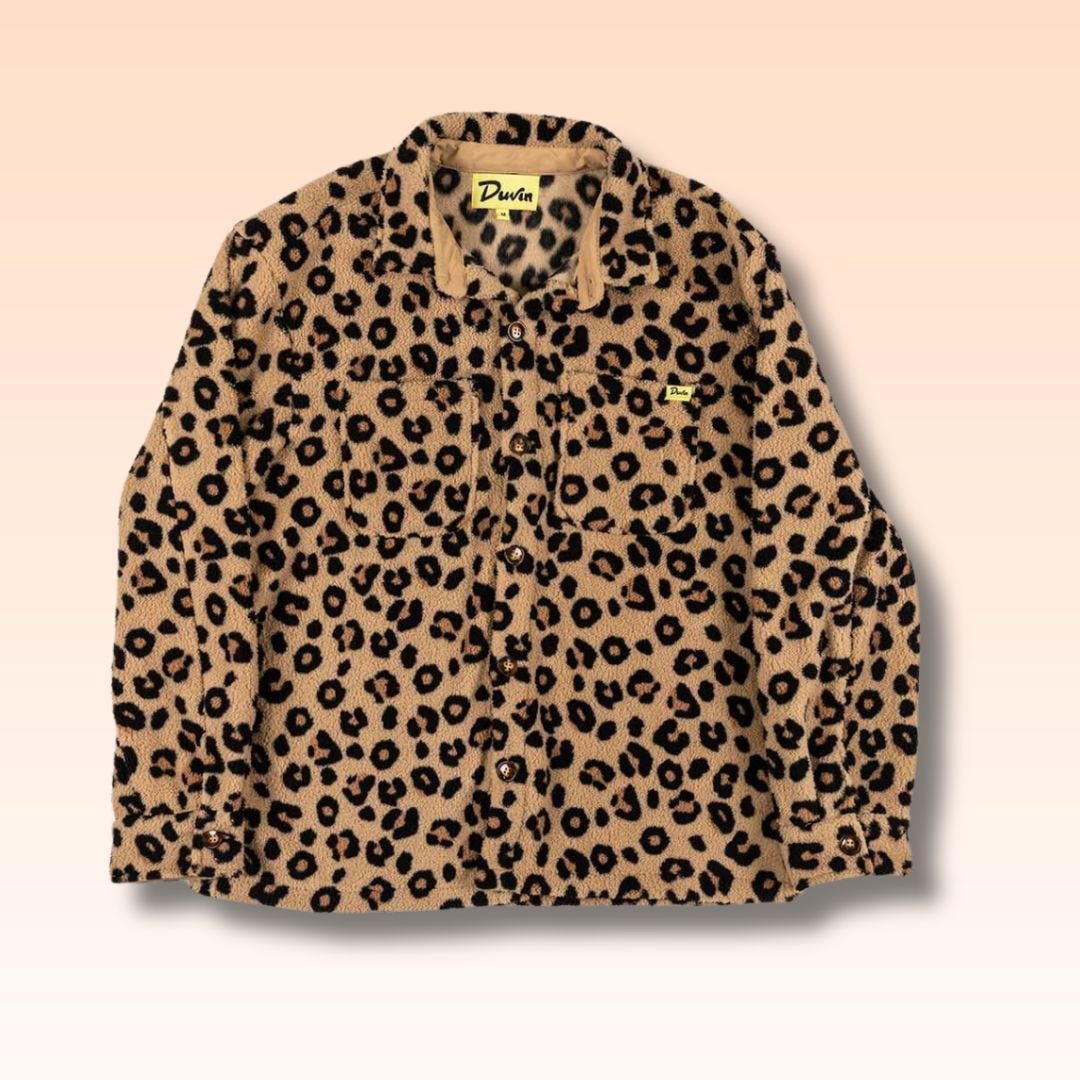 duvin design leopard print coat