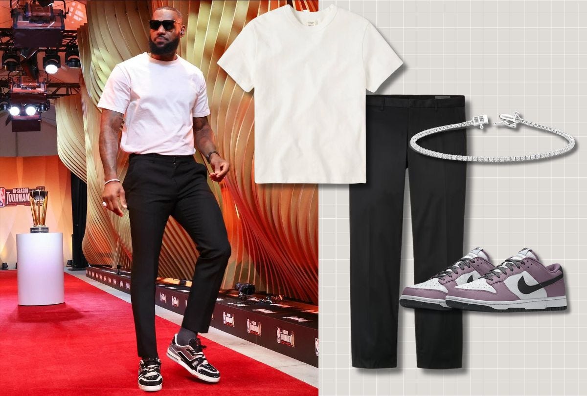 black pants white t-shirt outfits for men