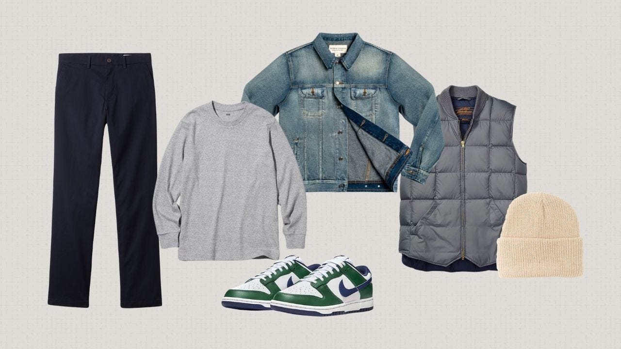 nike dunk low outfit styled by effortless gent