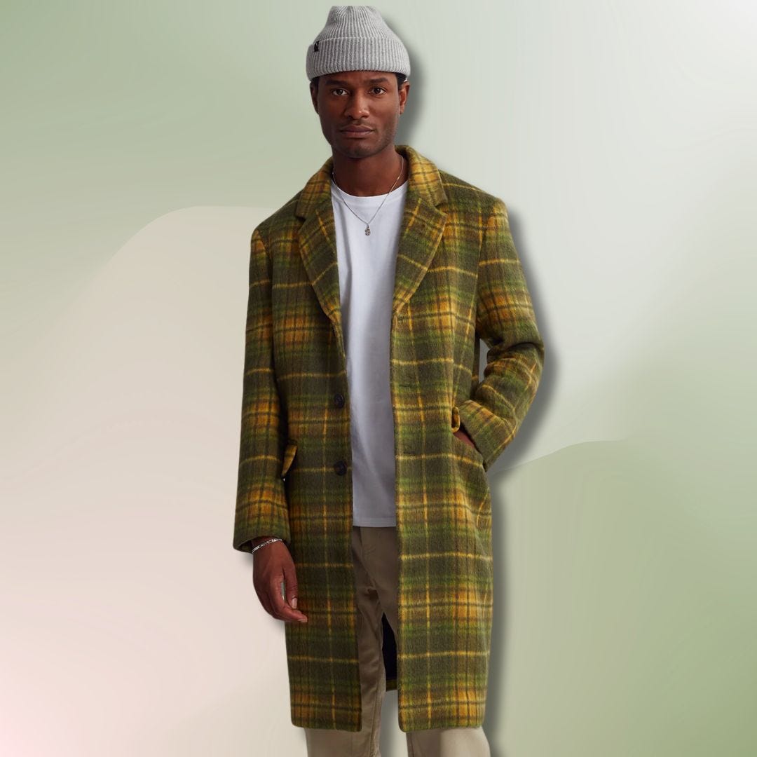 saturdays patterned topcoat