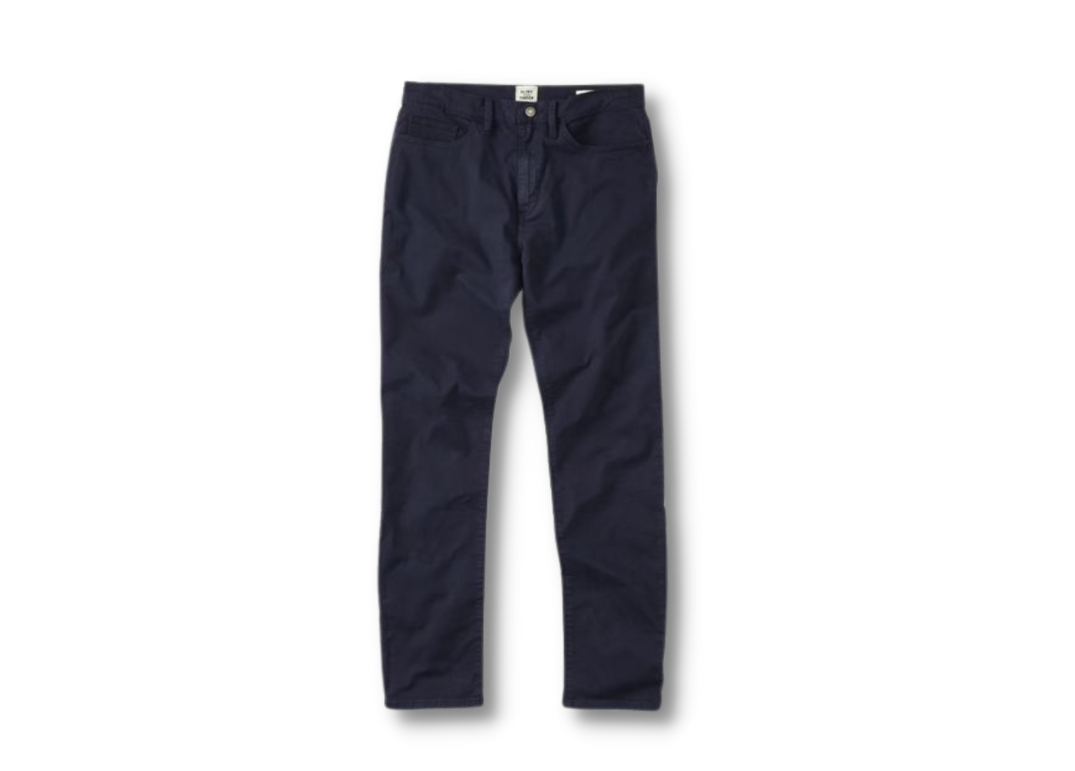 huckberry flint and tinder 365 straight fit pants in dark navy