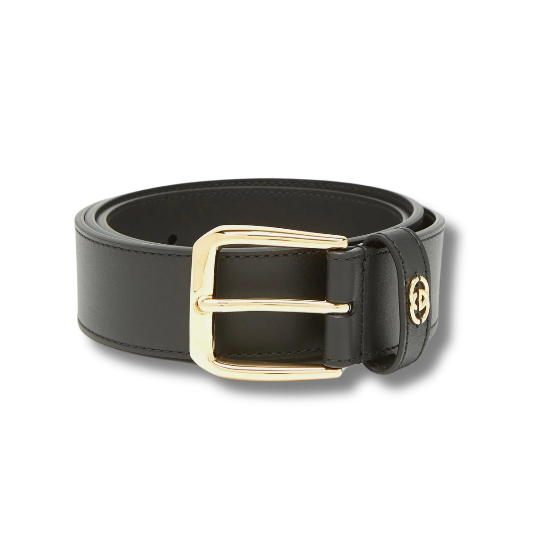 Gucci GG-logo leather belt