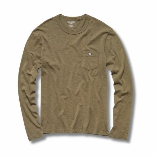 todd snyder long sleeve pocket tee 2024