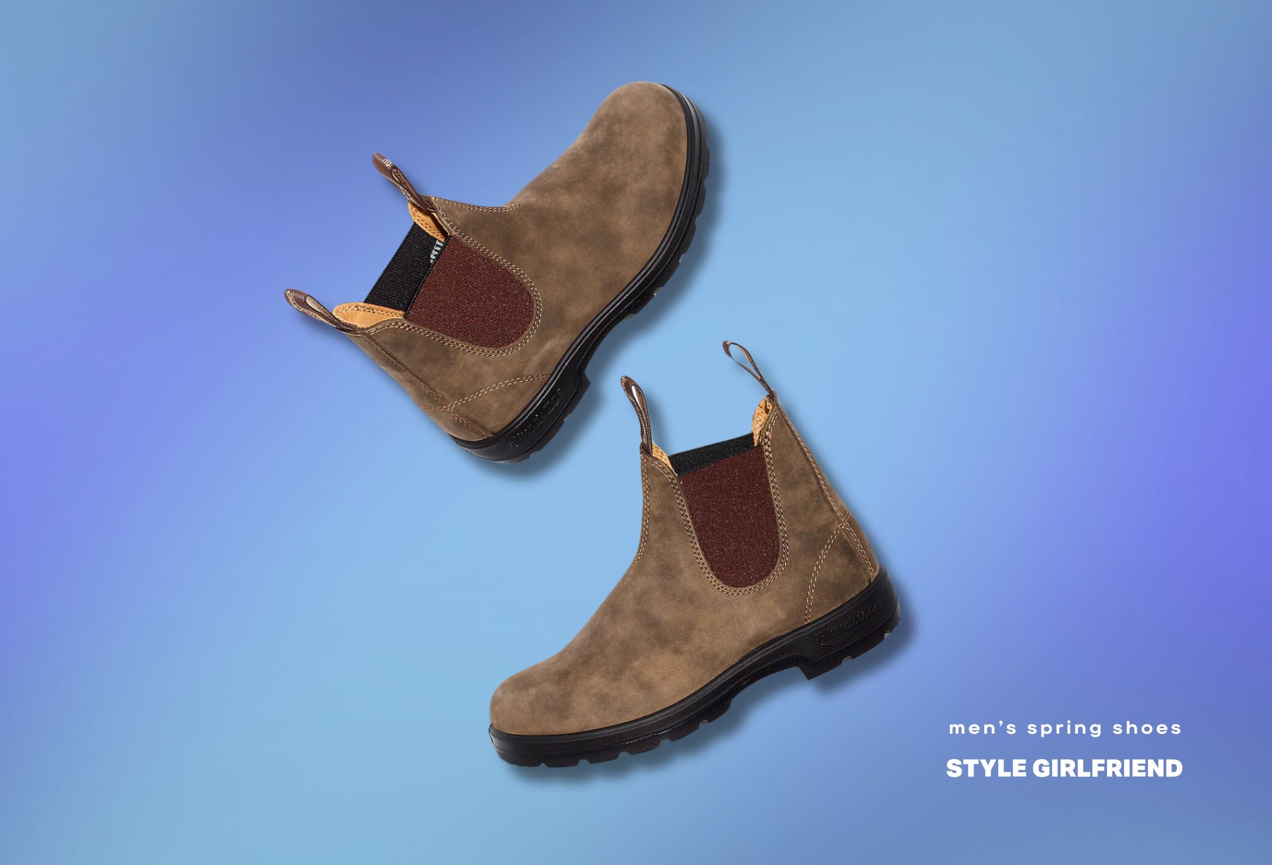 blundstone Men's Classic Chelsea Boots in rustic brown