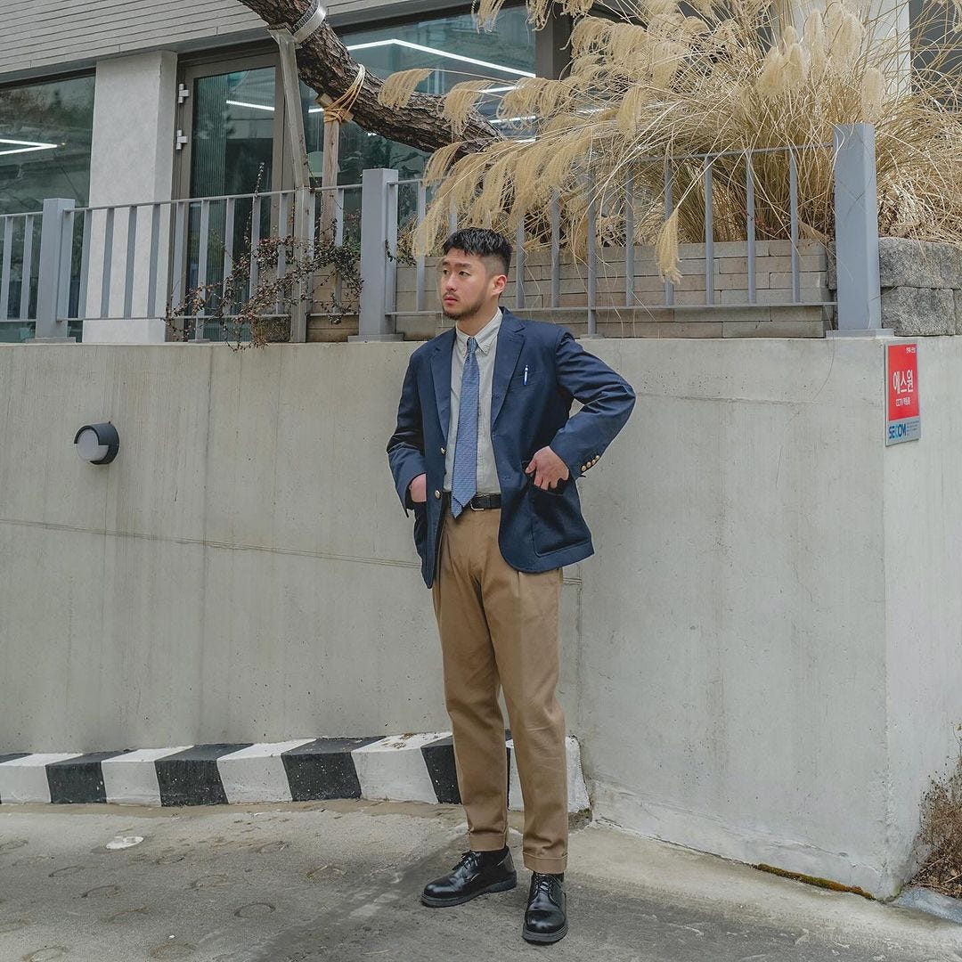 y__b_11 blazer and chinos outfit