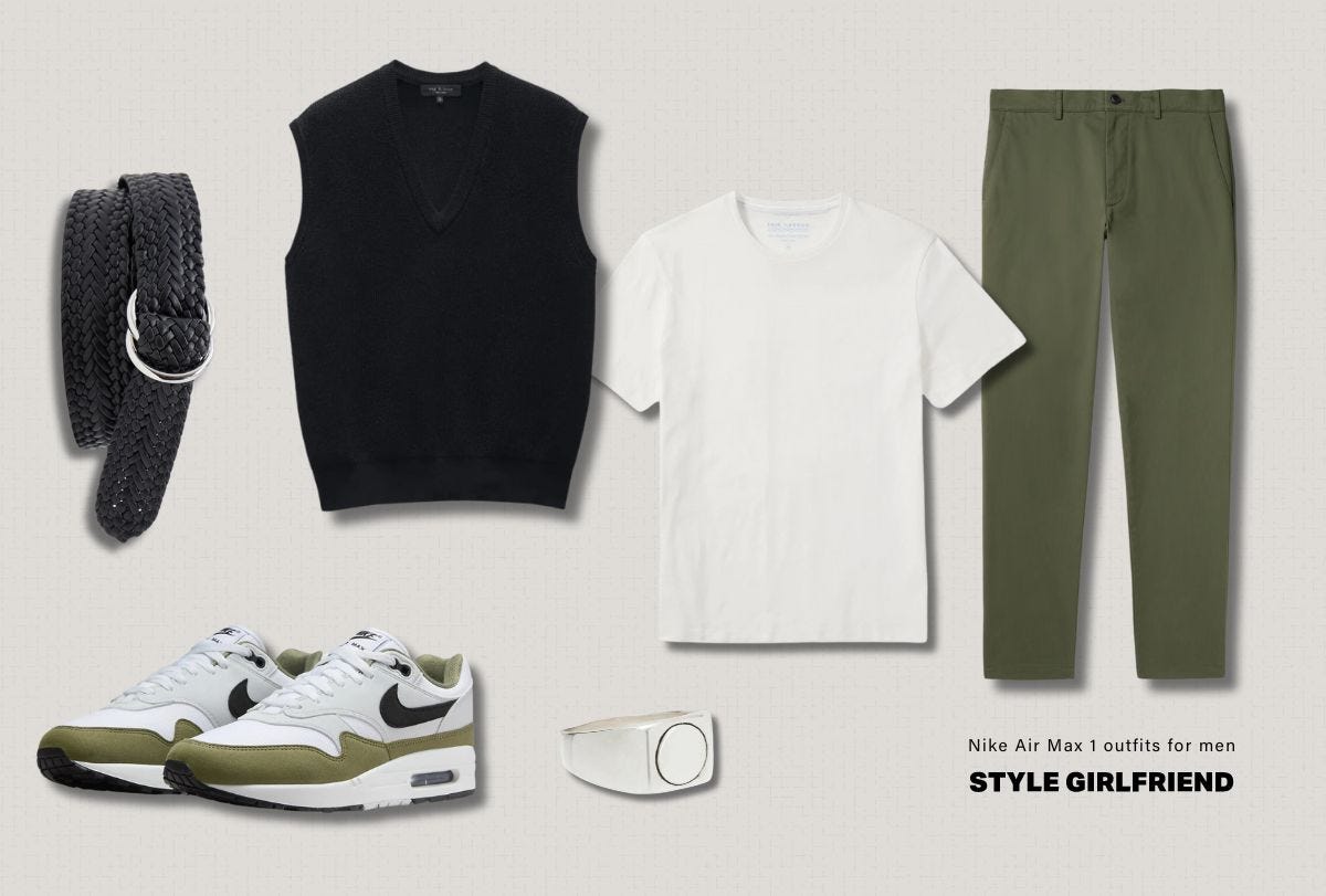 nike air max 1 outfit casual look for men