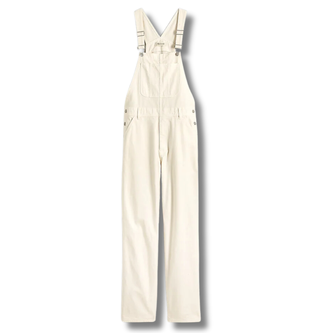 madewell Garment-Dyed Canvas Overalls in vintage canvas