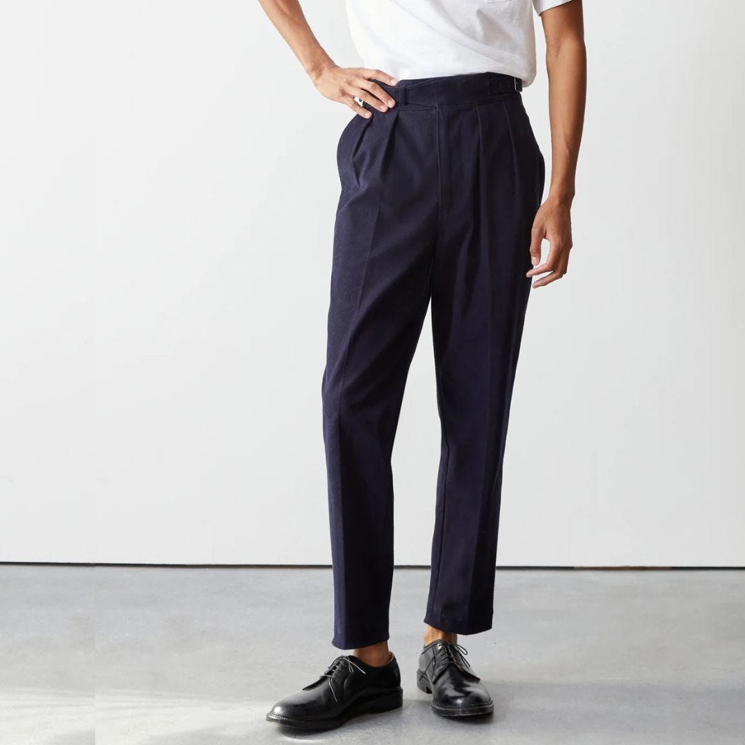 todd snyder gurkha trousers in navy