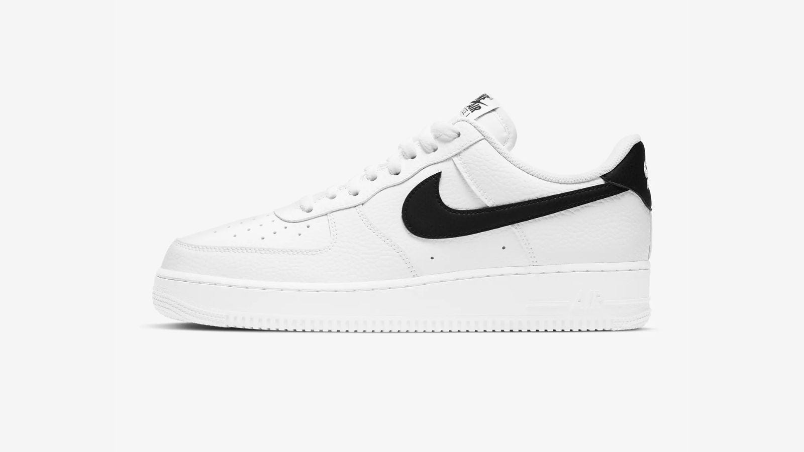 a single Nike Air Force 1 '07 against a blank background
