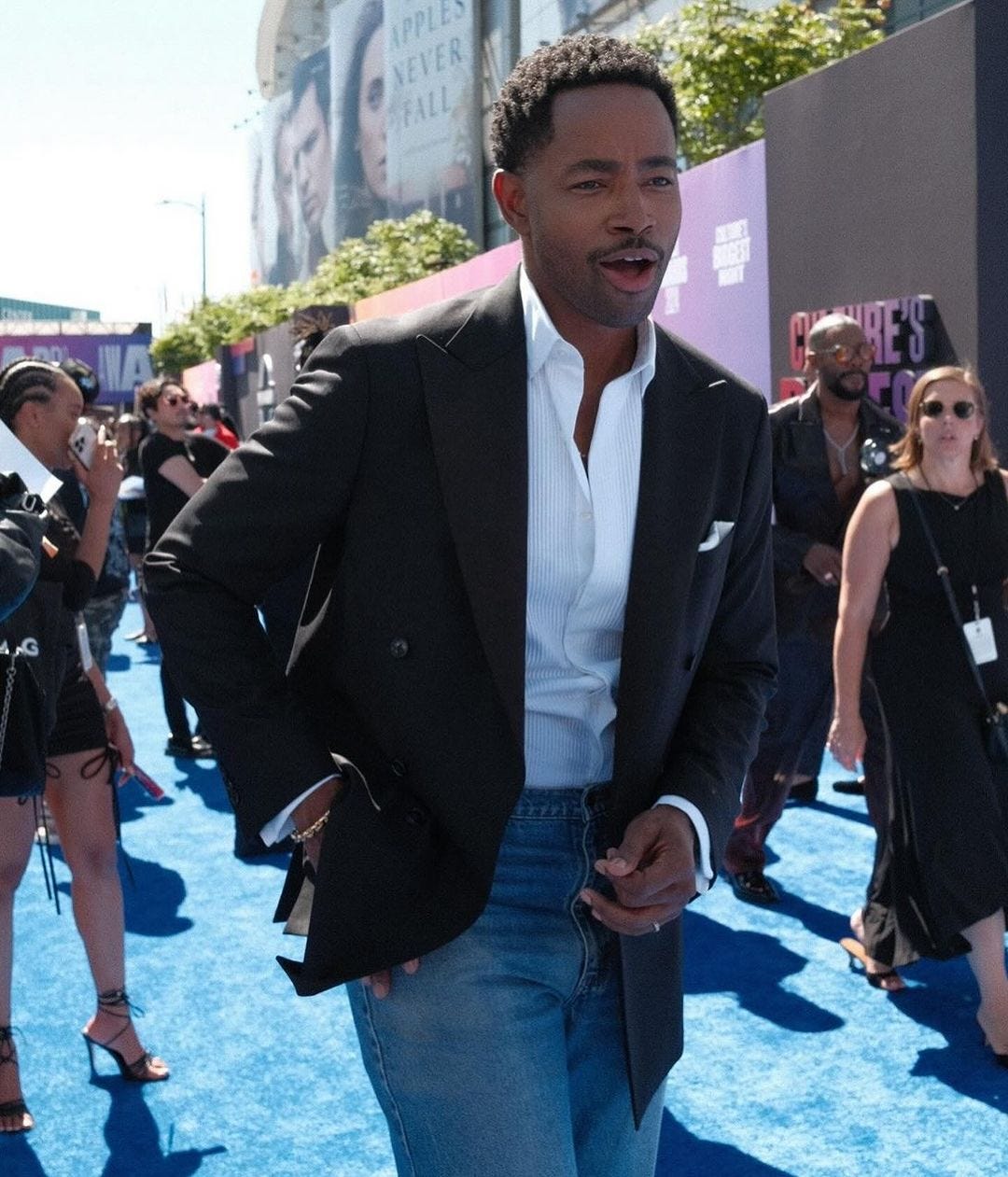 Jay Ellis on the BET Awards 2024 red carpet