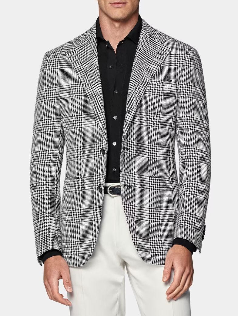 suitsupply checked blazer