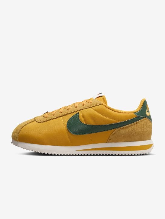 Yellow and Green Nike Cortez Sneakers