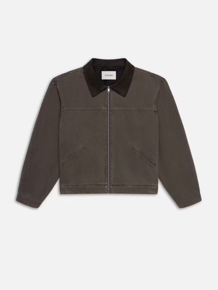 dark brown men's work jacket