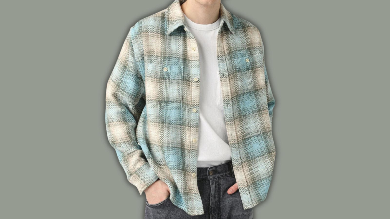 man in a plaid shirt