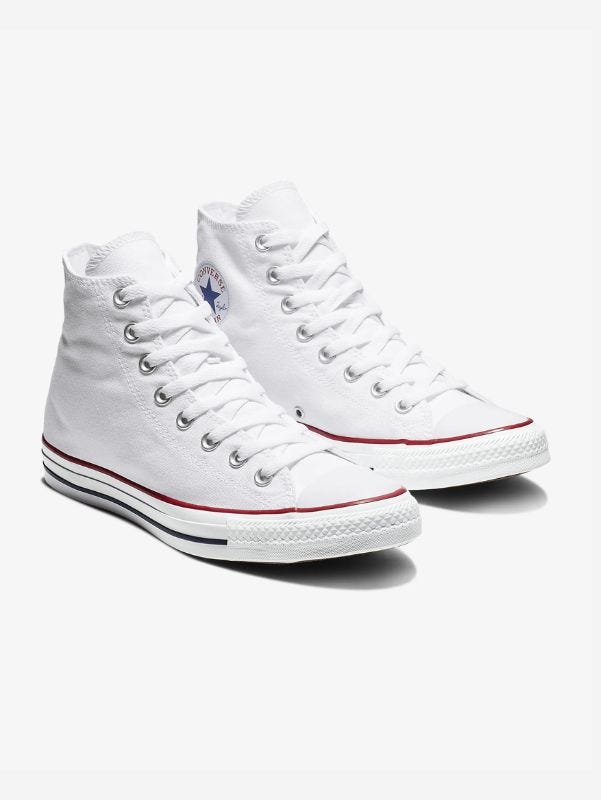 pair of white converse chuck taylor all star sneakers