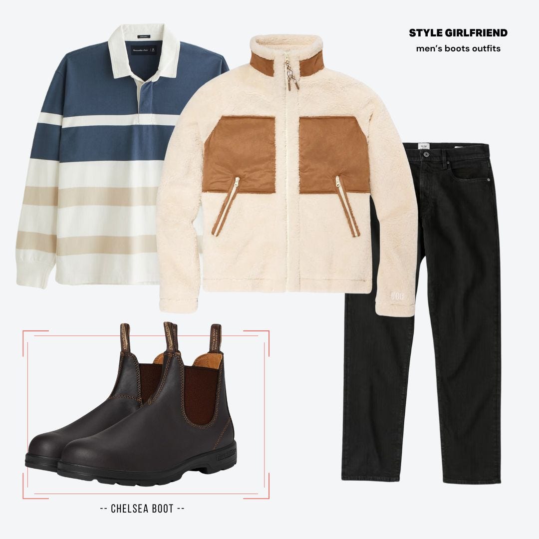 men's blundstone chelsea boots outfit