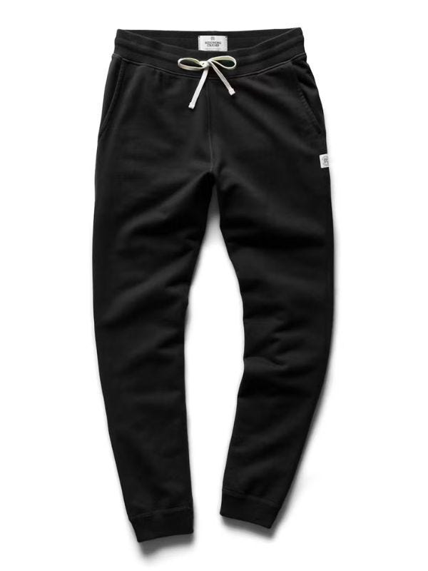 black tailored sweats