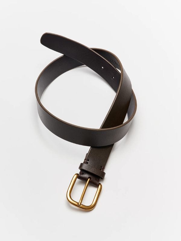 brown ring belt