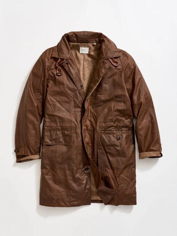 brown waxed jacket