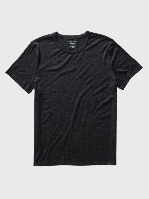 a black t-shirt for new year outfits men