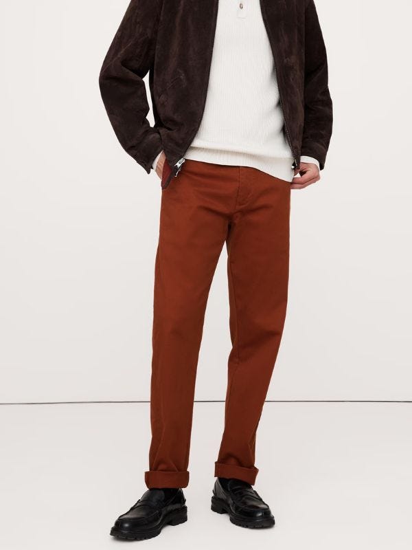 brown pant outfits for men