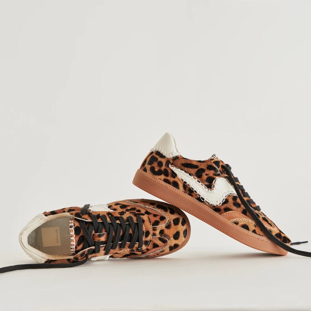 leopard print women's sneakers