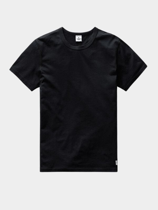 black jersey crewneck t-shirt