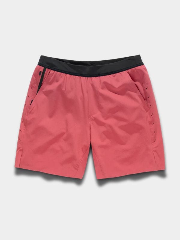 salmon-colored men's athletic shorts