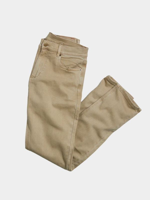 tan twill pants