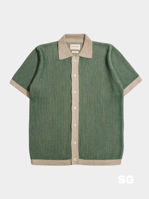 green sweater polo