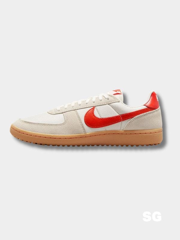 red and white nike sneakers