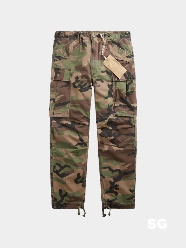 RRL ripstop cargo camo pants