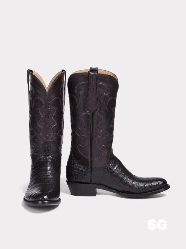 black cherry cowboy boot