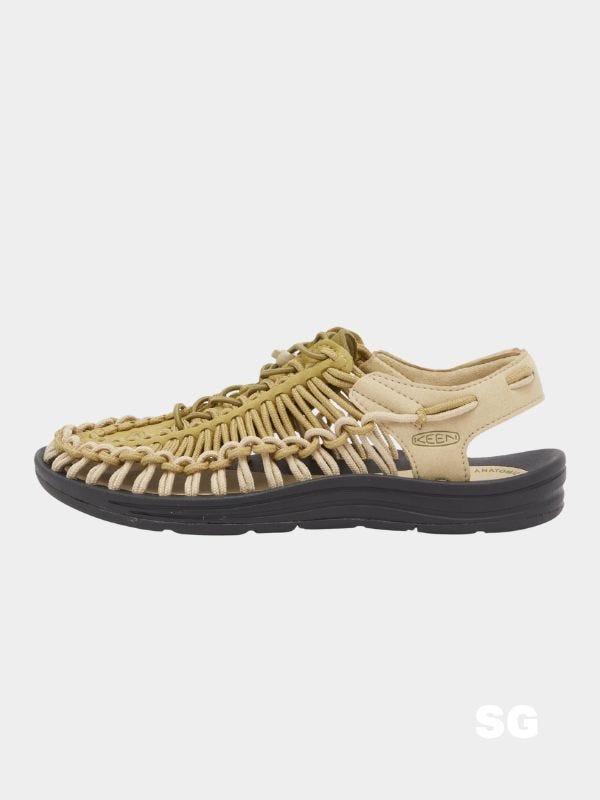 intricately braided sandal