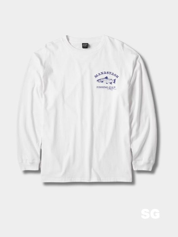 long-sleeve white tee