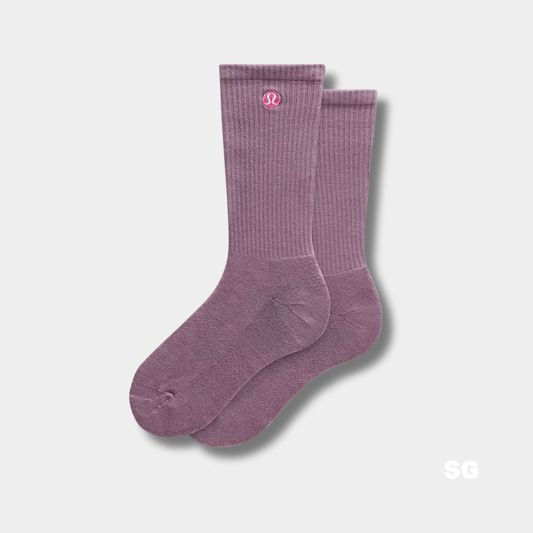 lavender crew socks