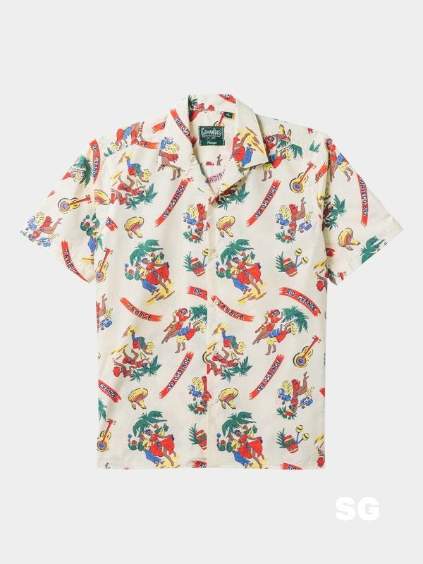 patterned camp shirt