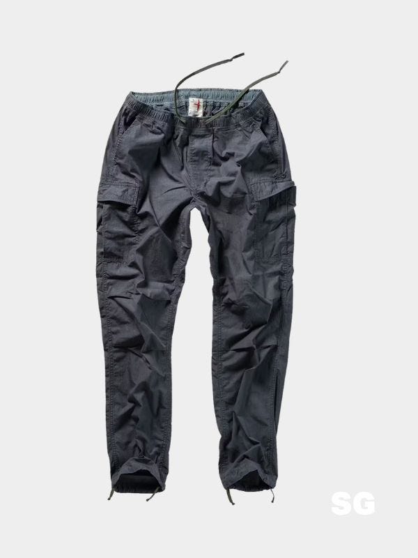 navy drawstring cargo pants