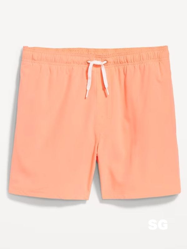 light orange swim trunks