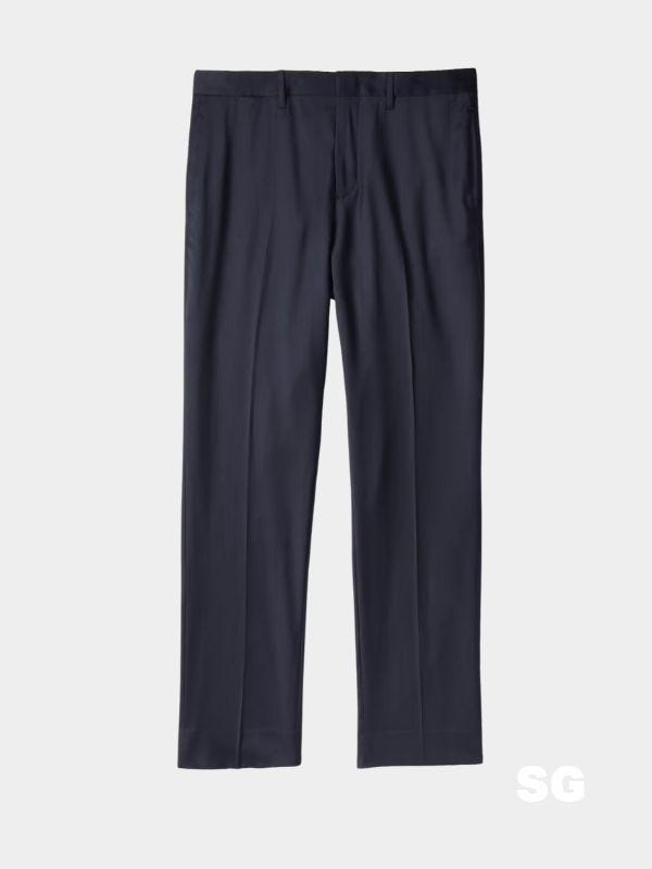 navy trousers
