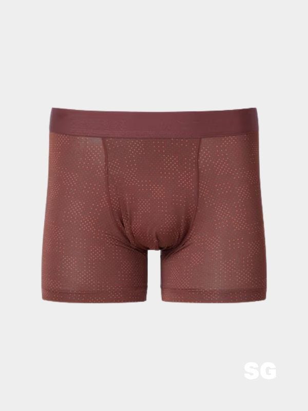 red patterned boxer briefs