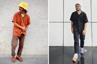 men's outfits to wear with a camp collar shirt