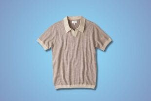 men's knit polo shirt outfits