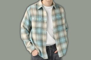 man in a plaid shirt