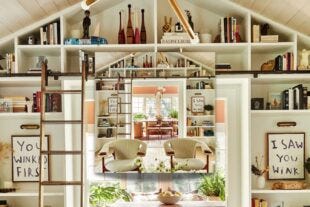 beautiful and stylish vaulted living room