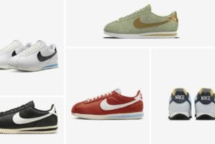 collection of nike cortez sneakers in different colors